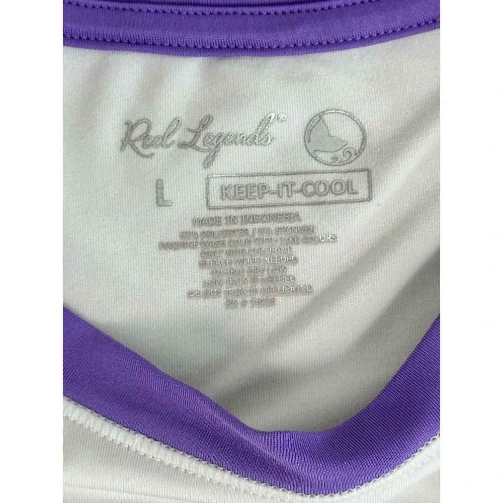 Reel Legends Kids Keep It Cool Beach‎ Shirt Size Kids Large